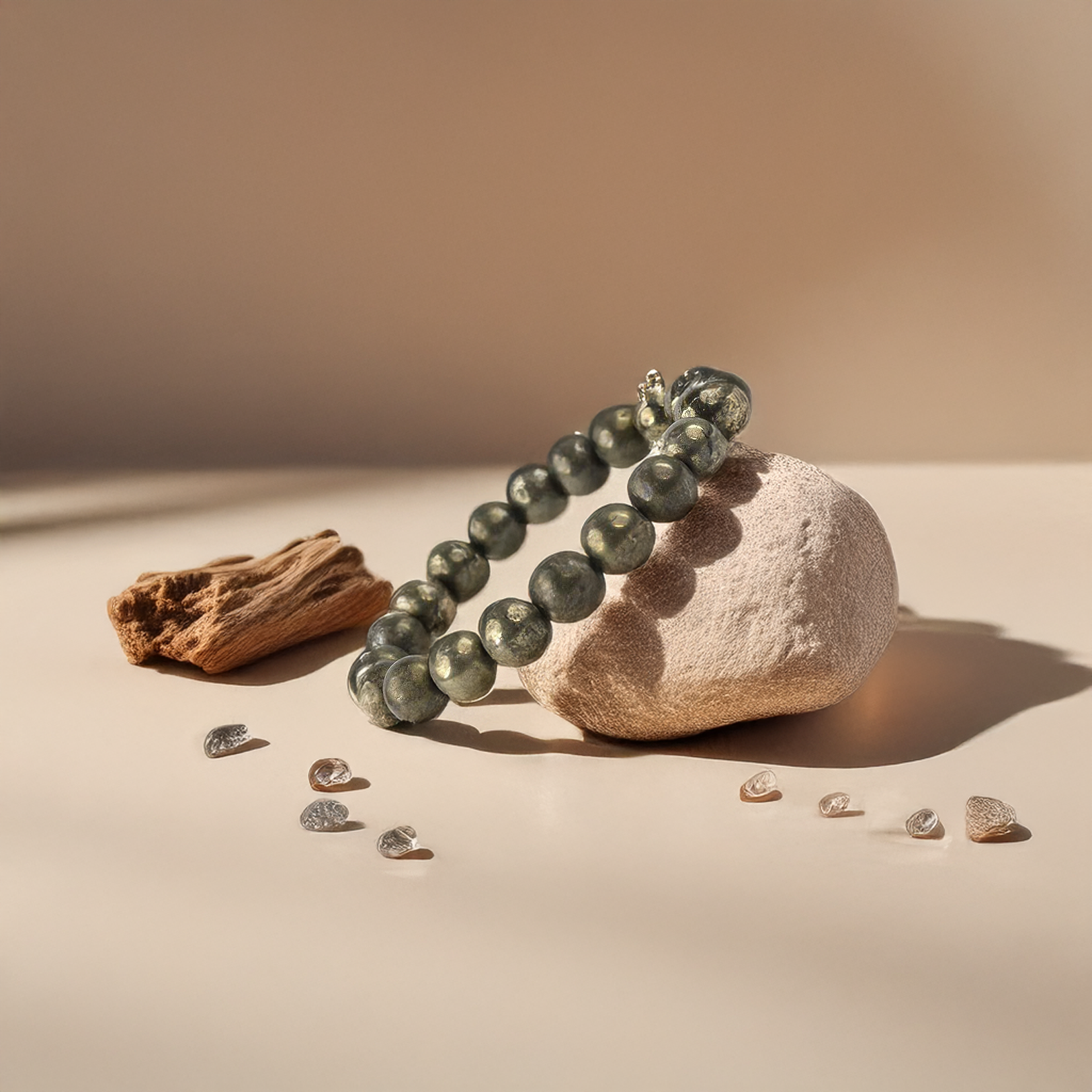 Handcrafted Pyrite Bracelet - Main View